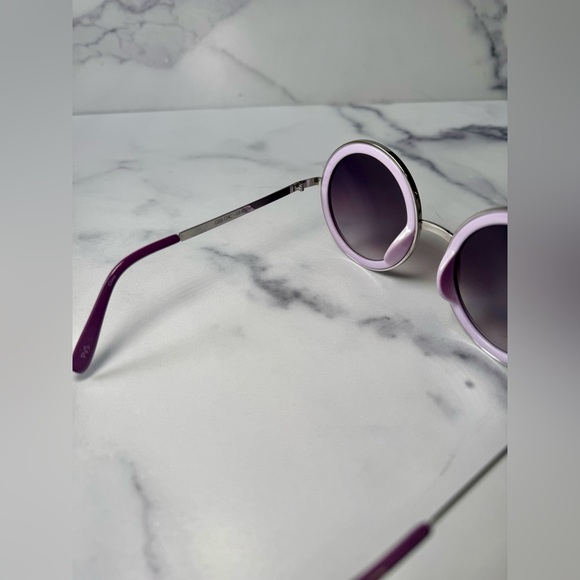 Perverse Geek Chic Round Sunglasses - Purple/Lavender, Rare Find - Picture 5 of 5
